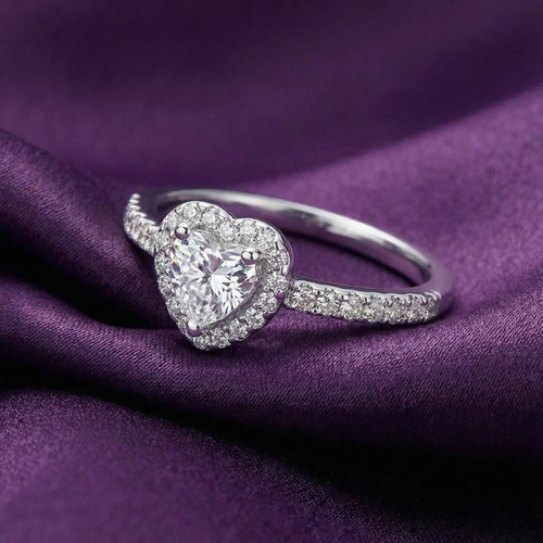 14K heart loveletter ring