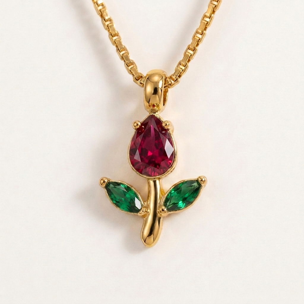 Everlasting Tulip Necklace
