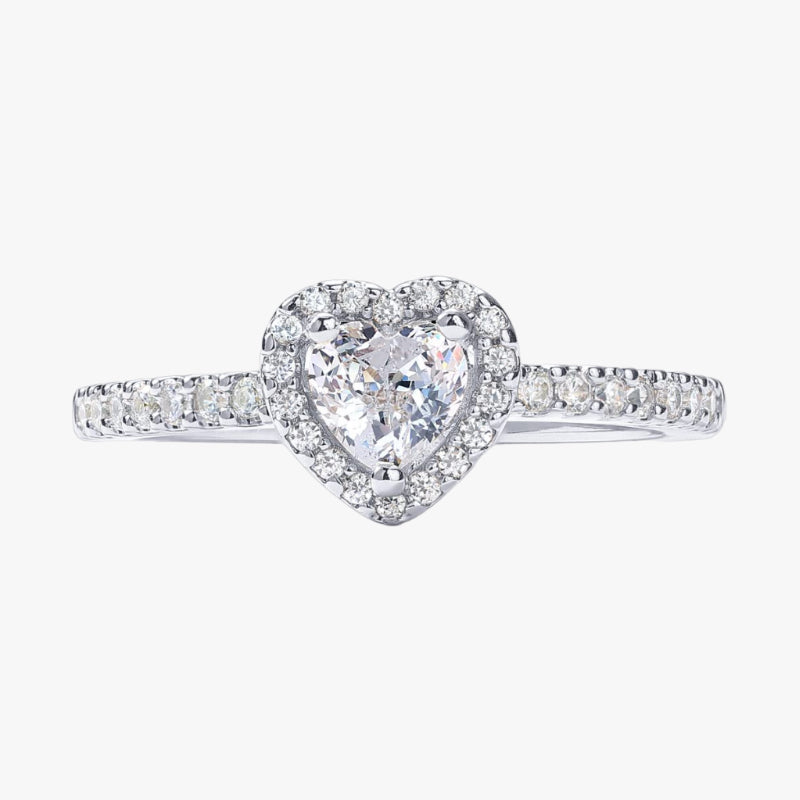 14K heart loveletter ring